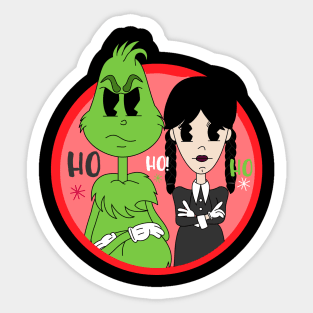 Wednesday X-mas Ho Ho Ho Sticker